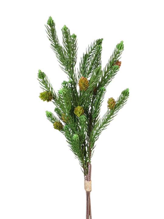 ŚWIERK Z SZYSZKAMI PĘCZEK 51CM XYD036 RT GREEN