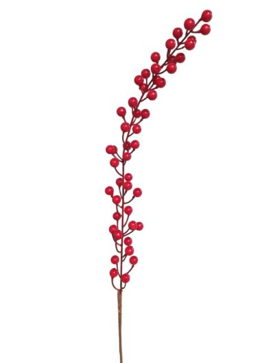 GAŁĄZKA OWOCE GŁOGU 68CM RED