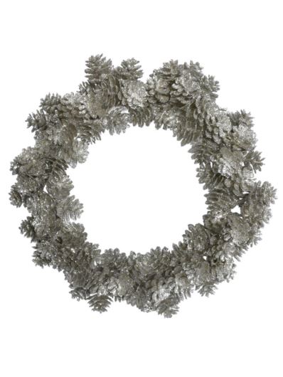 WIANEK Z SZYSZEK Z BROKATEM 24CM XFMN021 CHAMPAGNE