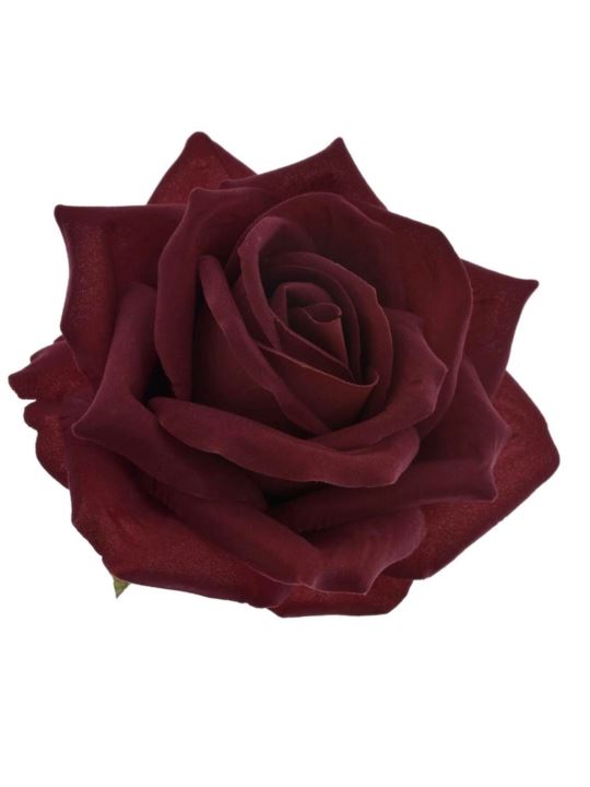 RÓŻA VELVET DUŻA GŁOWA 14CM ART276 DR RED