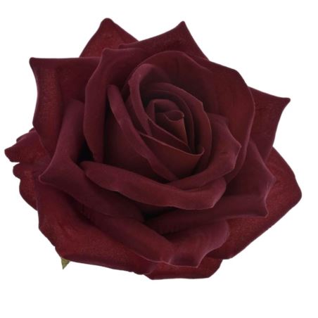 RÓŻA VELVET DUŻA GŁOWA 14CM ART276 DR RED