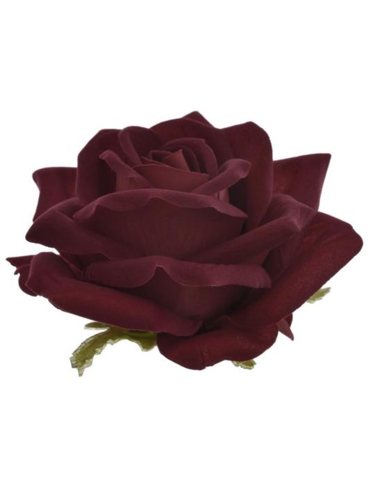 RÓŻA VELVET DUŻA GŁOWA 14CM ART276 DR RED