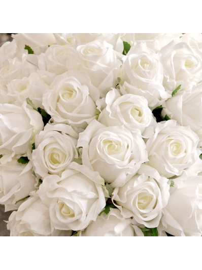 RÓŻA PĄK – AURORA  62CM REAL TOUCH WHITE