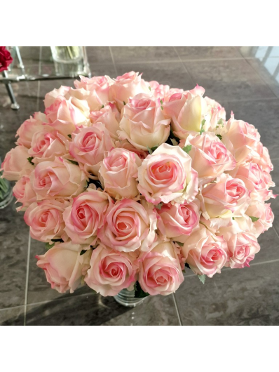 RÓŻA PĄK – AURORA  62CM REAL TOUCH LT PINK