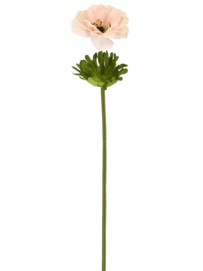 ANEMON POJEDYNCZY 52CM REAL TOUCH CREAM PINK