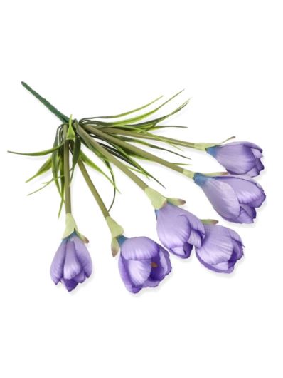 KROKUS BUKIET 36CM 6 KWIATÓW /4014 LT VIOLET