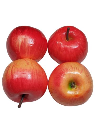 JABŁKO SZTUCZNE 8CM RED YELLOW