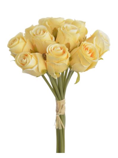 Bukiet róż 12szt/pęcz. -sztucz.rośl