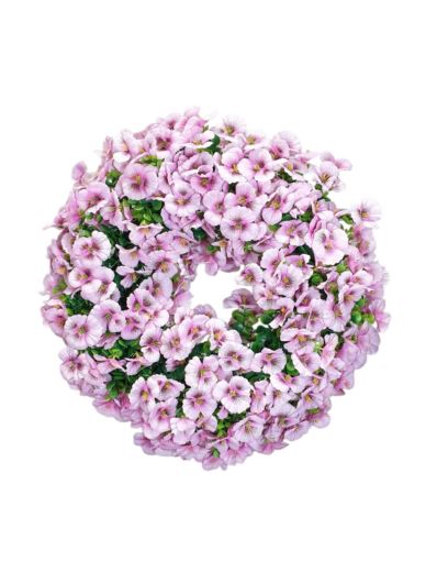 Wianek z bratkami 50cm -sztucz.rośl.