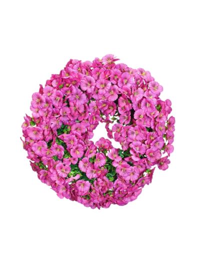 Wianek z bratkami 50cm -sztucz.rośl.