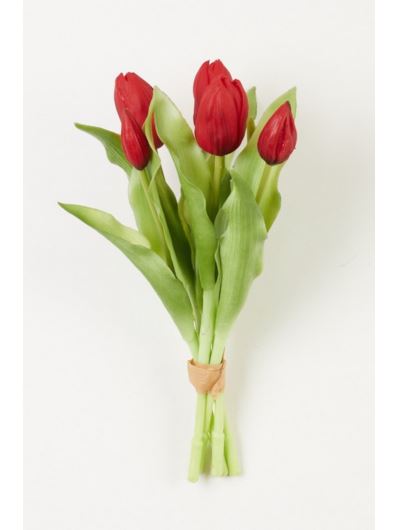 TULIPAN PĘCZEK SILIKONOWY 5 X PĄK 32CM RED