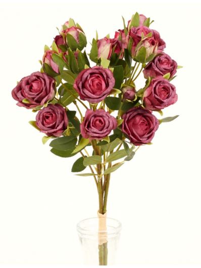 RÓŻA DROBNA WIĄZKA 3 GAŁĄZKI 54CM BEAUTY PINK