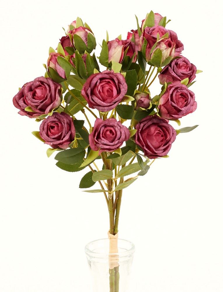 RÓŻA DROBNA WIĄZKA 3 GAŁĄZKI 54CM BEAUTY PINK