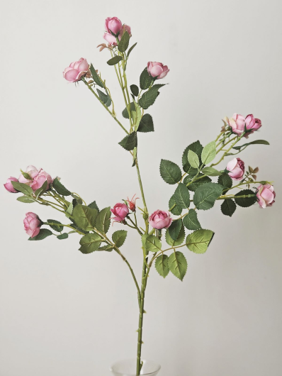 RÓŻA DROBNA NA GAŁĄZCE 90CM MAUVE PINK