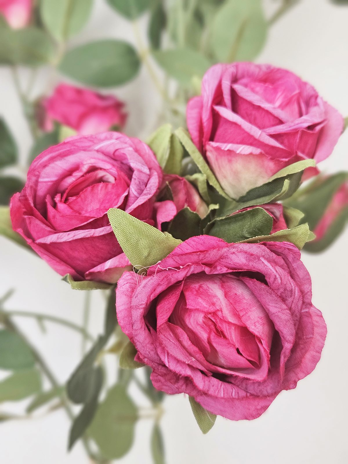 RÓŻA DROBNA WIĄZKA 3 GAŁĄZKI 54CM BEAUTY PINK