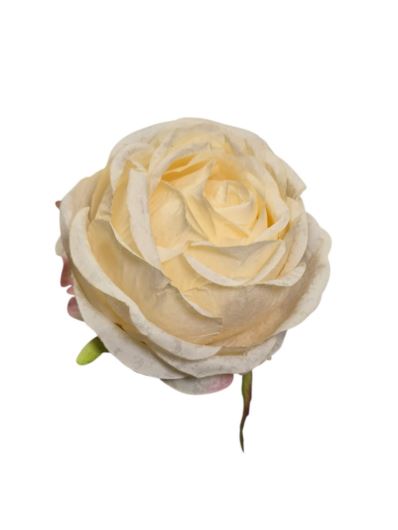 RÓŻA GŁOWKA 8CM NEW POPPY IVORY
