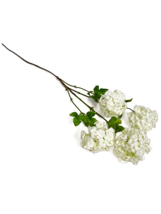 KALINA VIBURNUM 4 KWIATY 84CM OLD CREAM