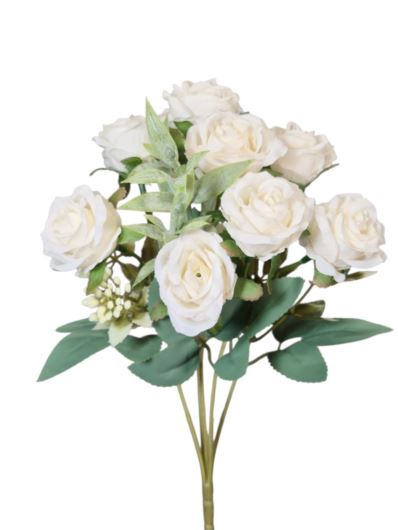 BUKIECIK DROBNYCH RÓŻ 31CM GL009 CREAM