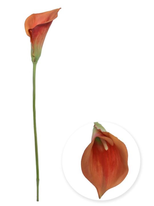 KALLA SINGLE 70CM NOWA-PRINT DON006 ORANGE