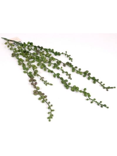 SENECIO ROWLEY SZNUR PEREŁ GUMA ZWIS 55CM GREEN