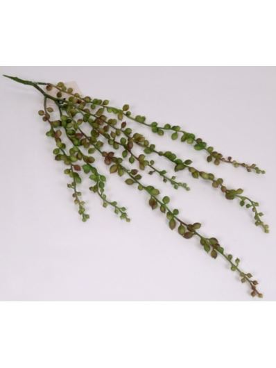 SENECIO ROWLEY SZNUR PEREŁ GUMA ZWIS 55CM GRN BURG