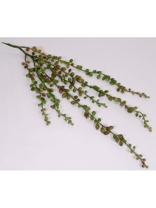 SENECIO ROWLEY SZNUR PEREŁ GUMA ZWIS 55CM GRN BURG