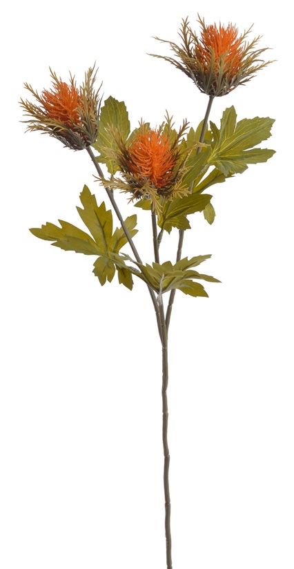 MIKOŁAJEK 3 KWIATY GAŁ. 67CM AUTUMN ORANGE