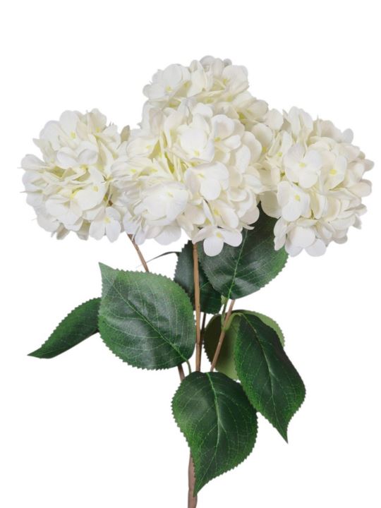 HORTENSJA BUKIET 5-KWIATOWY 40CM WHITE