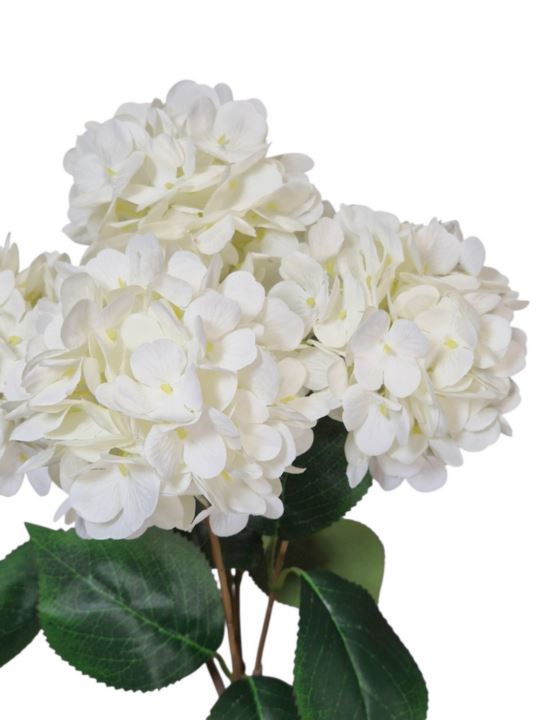HORTENSJA BUKIET 5-KWIATOWY 40CM WHITE