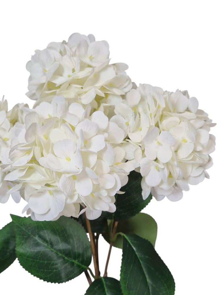 HORTENSJA BUKIET 5-KWIATOWY 40CM WHITE