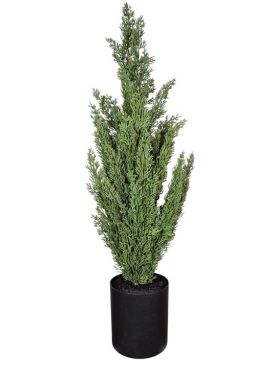 CYPRYS SZTUCZNA GUMOWA ROŚLINA 78CM GREEN