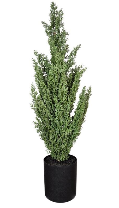 CYPRYS SZTUCZNA GUMOWA ROŚLINA 78CM GREEN