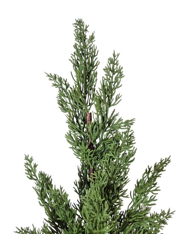CYPRYS SZTUCZNA GUMOWA ROŚLINA 78CM GREEN
