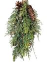 SZTUCZNY PĘK ŚWIĄTECZNY TUI I ŚWIERKU 62CM GREEN