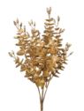 EUKALIPTUS SZTUCZNY BUKIET BROKAT 35CM GOLD