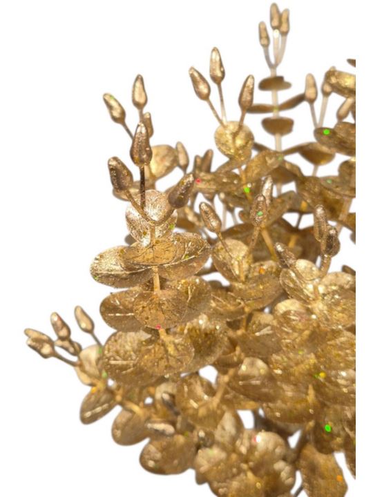 EUKALIPTUS SZTUCZNY BUKIET BROKAT 35CM GOLD