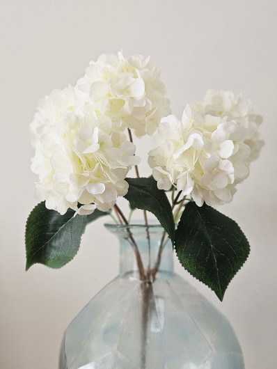 HORTENSJA BUKIET 5-KWIATOWY 40CM WHITE