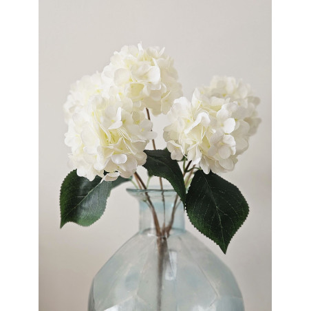 HORTENSJA BUKIET 5-KWIATOWY 40CM WHITE