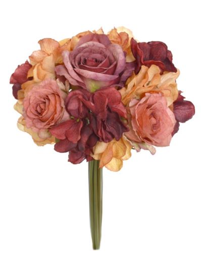 BUKIET MIX RÓŻA HORTENSJA 39CM SWEET TEA
