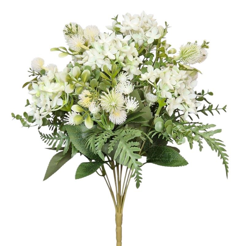 HORTENSJA GUMA OSET BUKIET 40CM WHITE