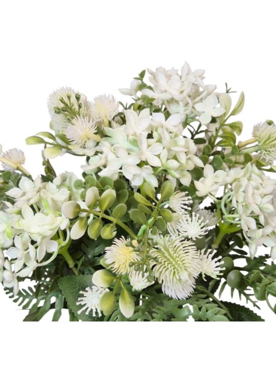 HORTENSJA GUMA OSET BUKIET 40CM WHITE