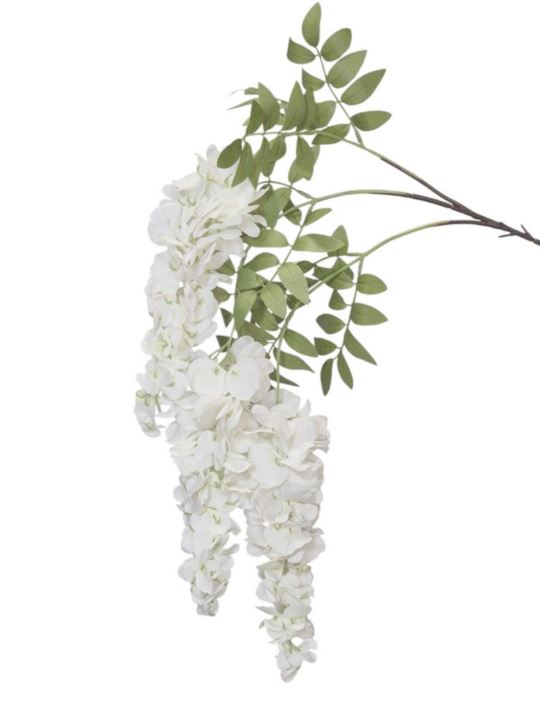 WISTERIA ZWIS 3 KWIATY 100CM KS019 WHITE
