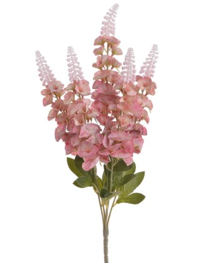 ŁUBIN BUKIET 5 KWIATÓW 55CM OLD PINK GREEN