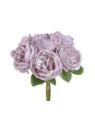 RÓŻA BUKIET - PĘCZEK 6 KWIATÓW 28CM OLD MAUVE
