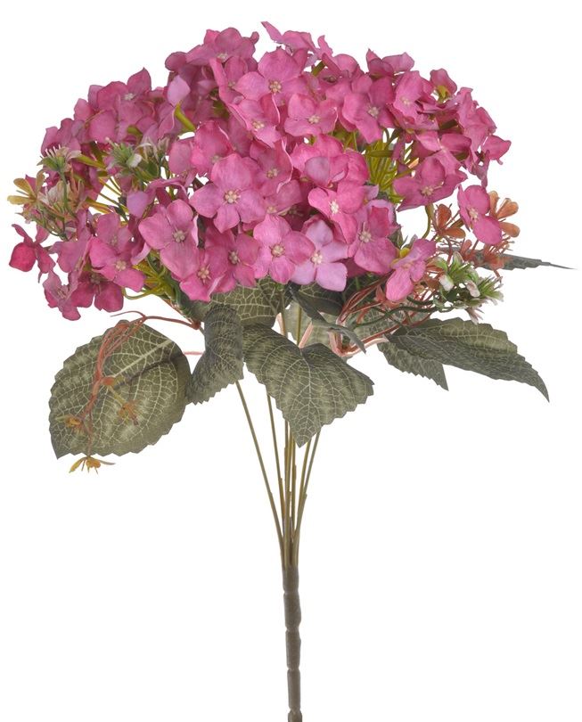 HORTENSJA DROBNA BUKIET 7 GAŁĄZEK 42CM DK MAUVE