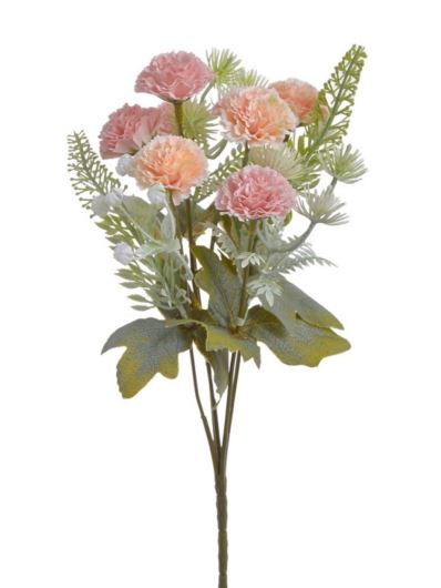 MINI GOŹDZIK Z DODATKAMI BUKIET 30CM POWDER PEACH