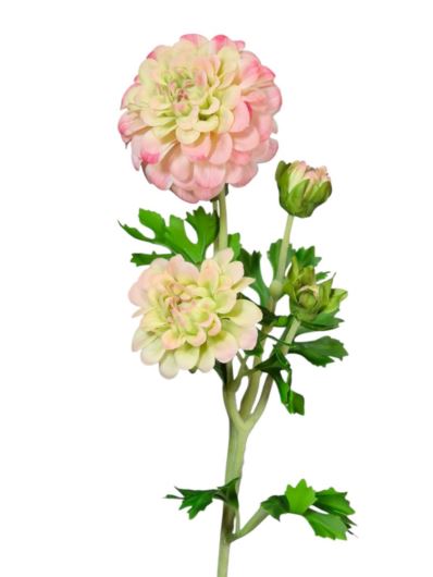 CYNNIA GAŁĄZKA 52CM FLOCK REAL TOUCH LT PINK GREEN