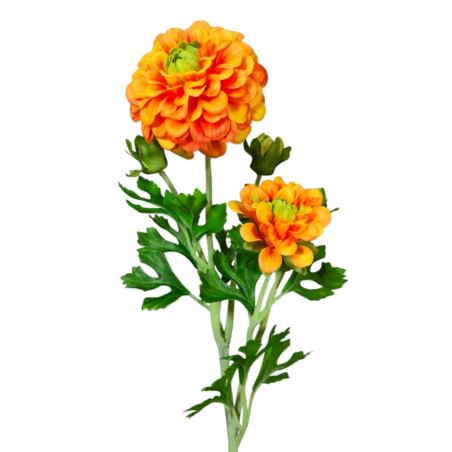 CYNNIA GAŁĄZKA 52CM FLOCK REAL TOUCH ORANGE