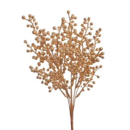 OZDOBNE ZIMOWE KULECZKI 34CM GOLD