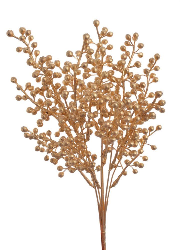 OZDOBNE ZIMOWE KULECZKI 34CM GOLD